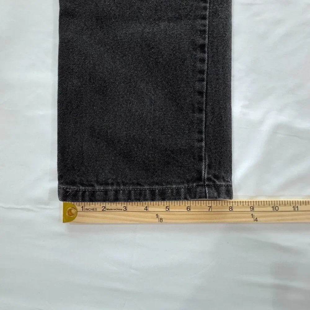 Vintage Levi's 505 Jeans Men's Size 33x32 Black Regular Fit Stretch Cotton Blend
